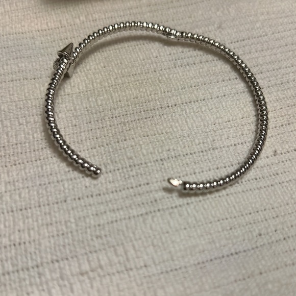 Screw Roped Detail Bangle 14k Silver Plated - Picture 10 of 11